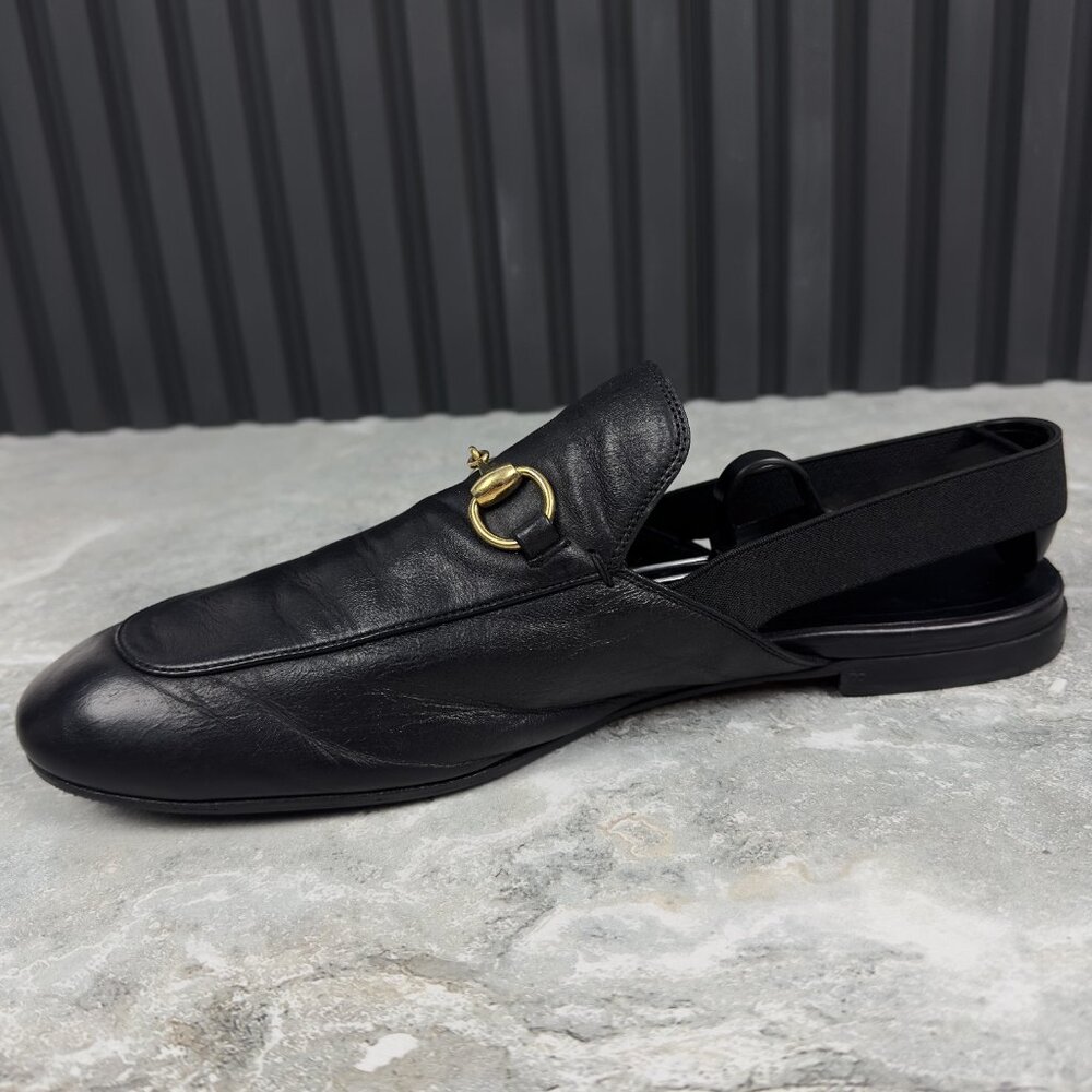 GUCCI Horsebit Jordaan Mule Black Leather - Picture 11 of 16